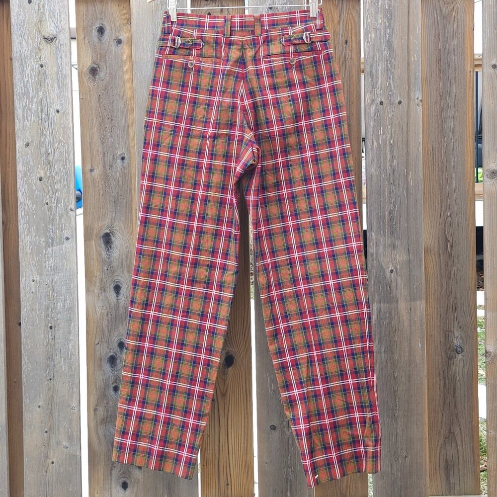 Harry Rosen Plaid Dress Pants Made in Japan 28" x 30" w-73cm - Picture 6 of 8